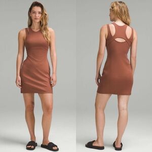 Lululemon Ribbed Cotton Modal Cut-Out Dress